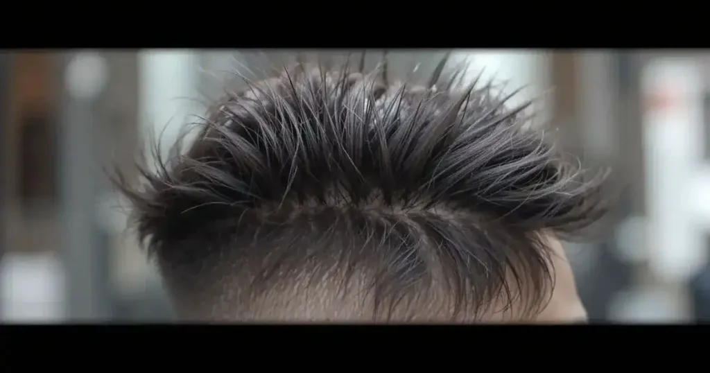 Brush Back with Taper Fade and Line Up
