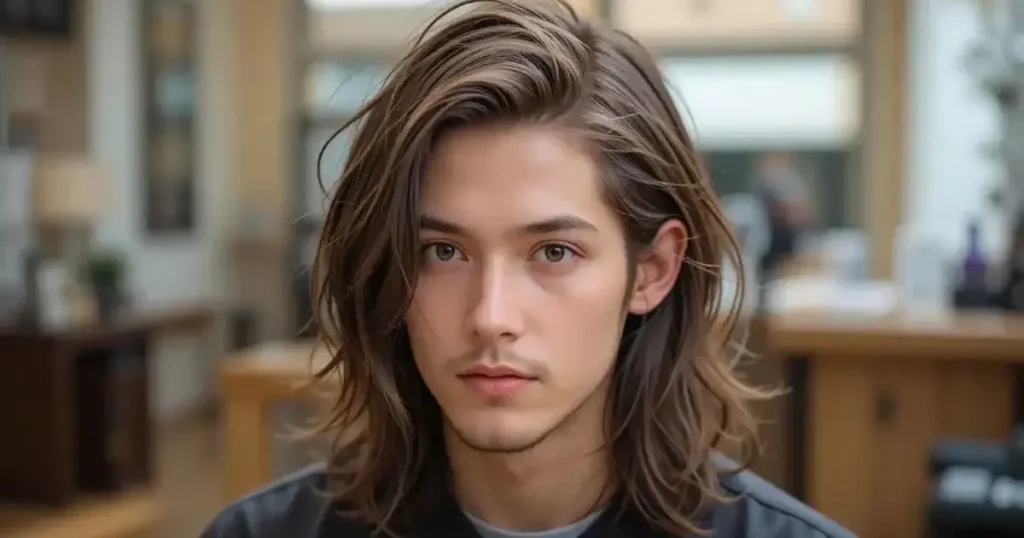 Long Hair with Low Taper Fade