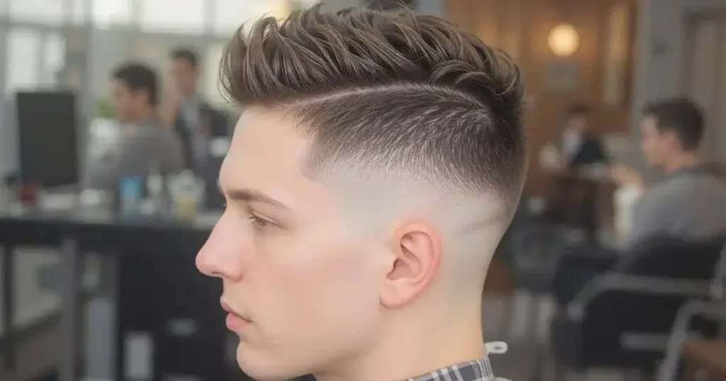 Low Taper Fade with Buzz Cut