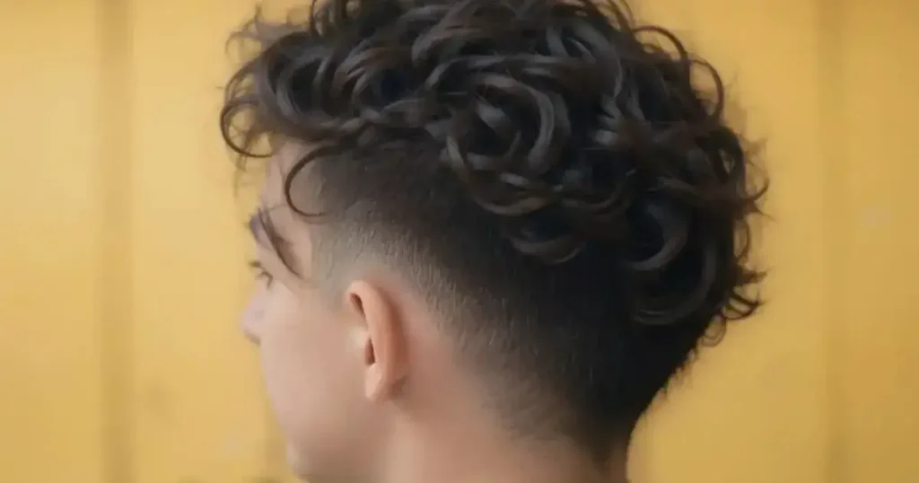 Low Taper Fade with Curly Hair