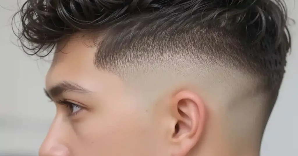 Low Taper Fade with Thick Curls